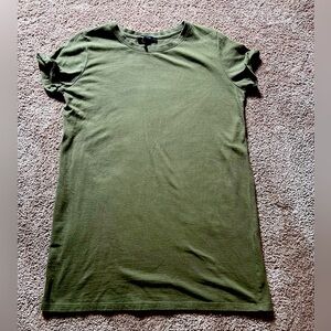 Olive green tshirt dress